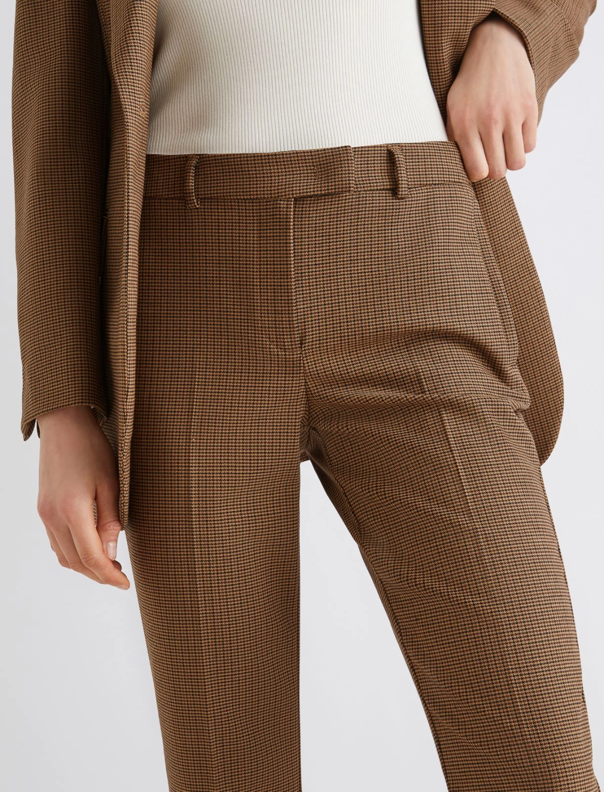 Pantalone chino in tessuto stretch Opaco