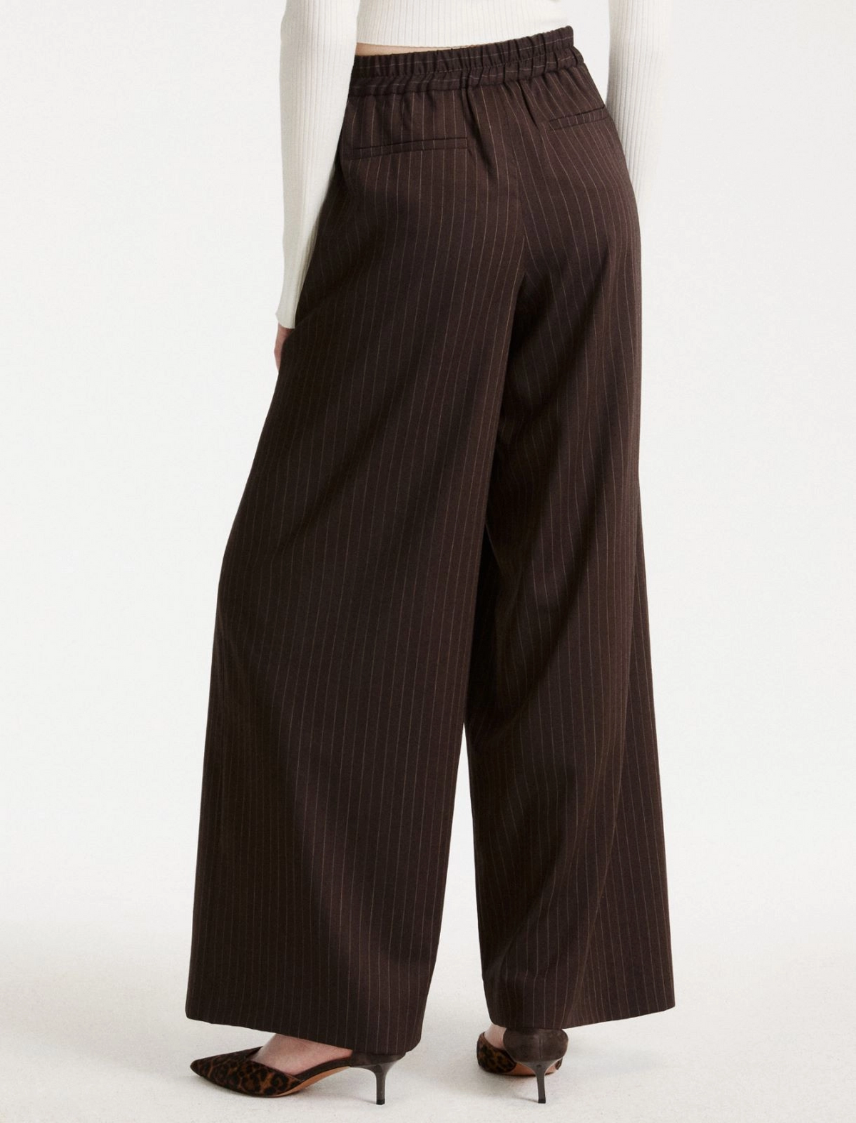 Pantalone fluido in saglia effetto resca Mllmaggio