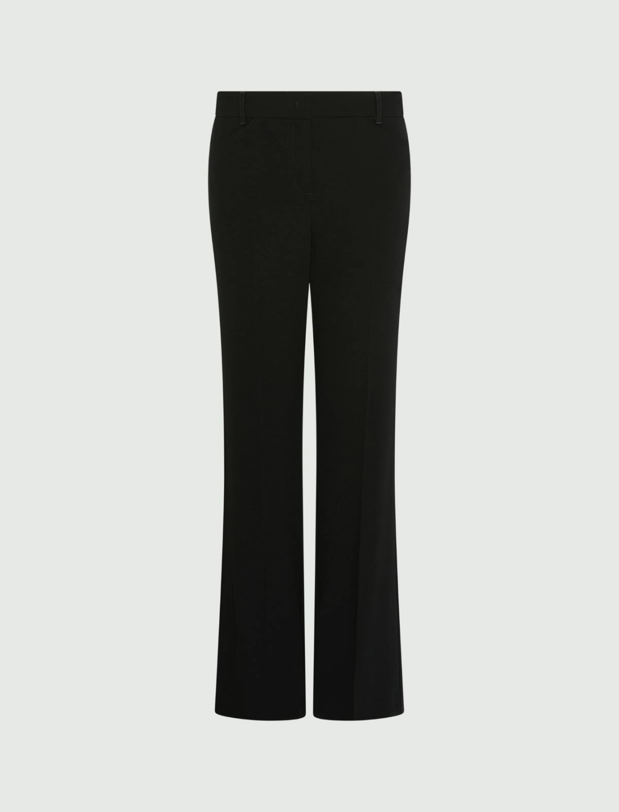 Pantalone mini flare in crêpe envers satin Mllvalanga