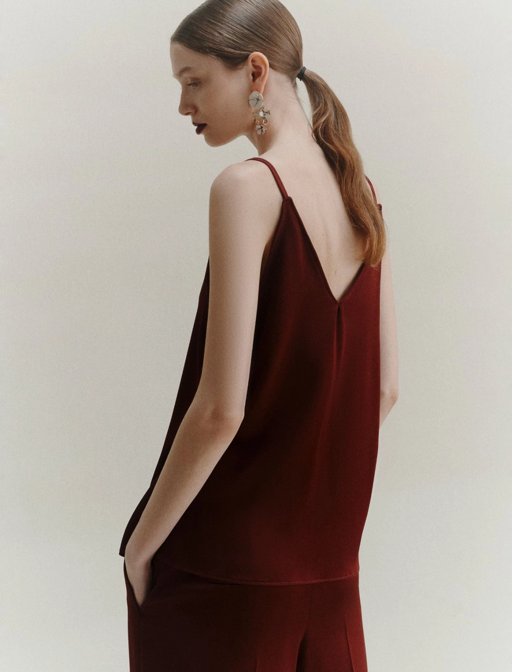 Top sottoveste in satin Carso