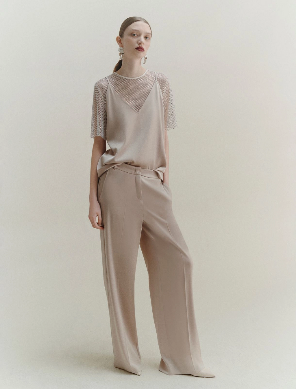 Top sottoveste in satin Carso