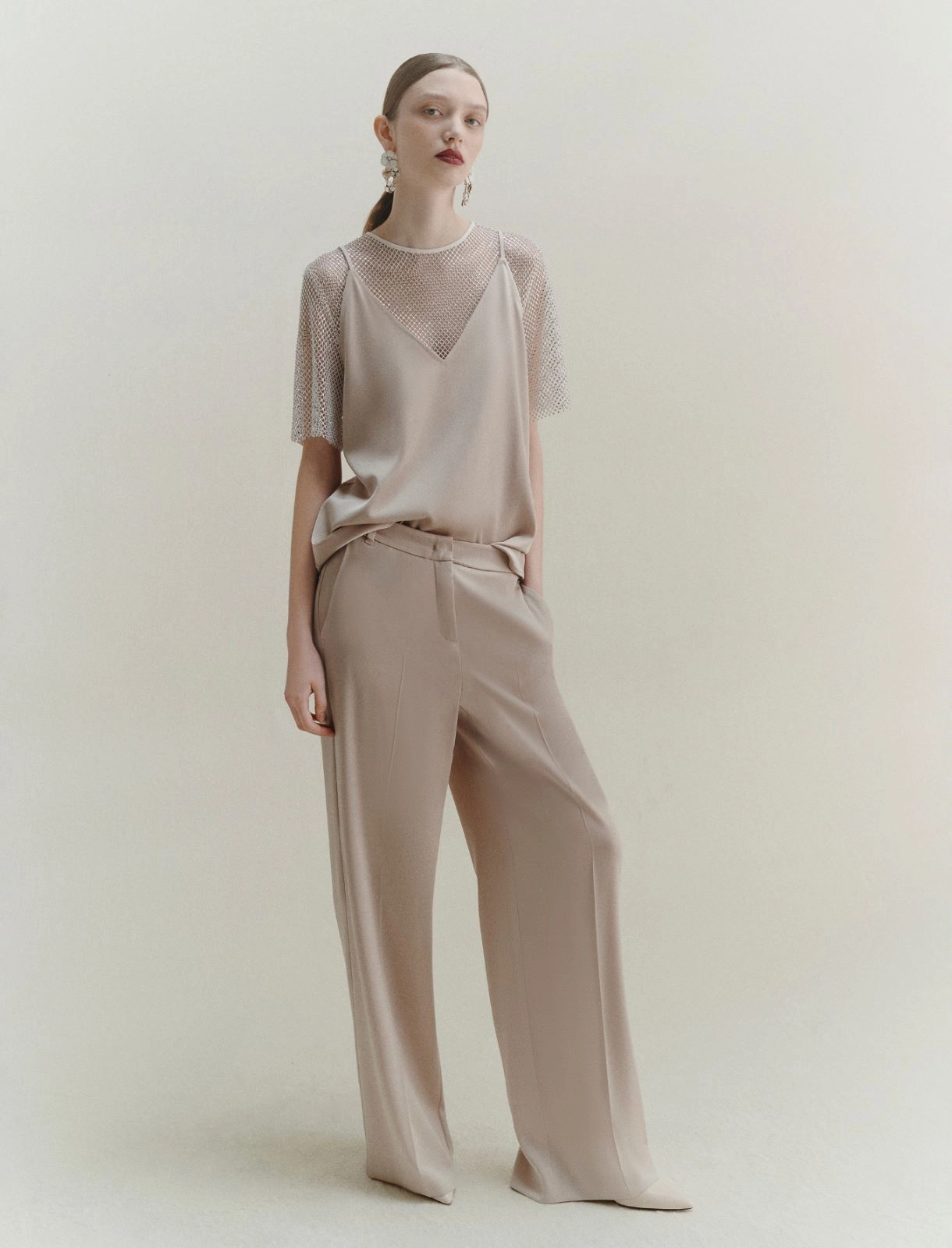 Top sottoveste in satin Carso