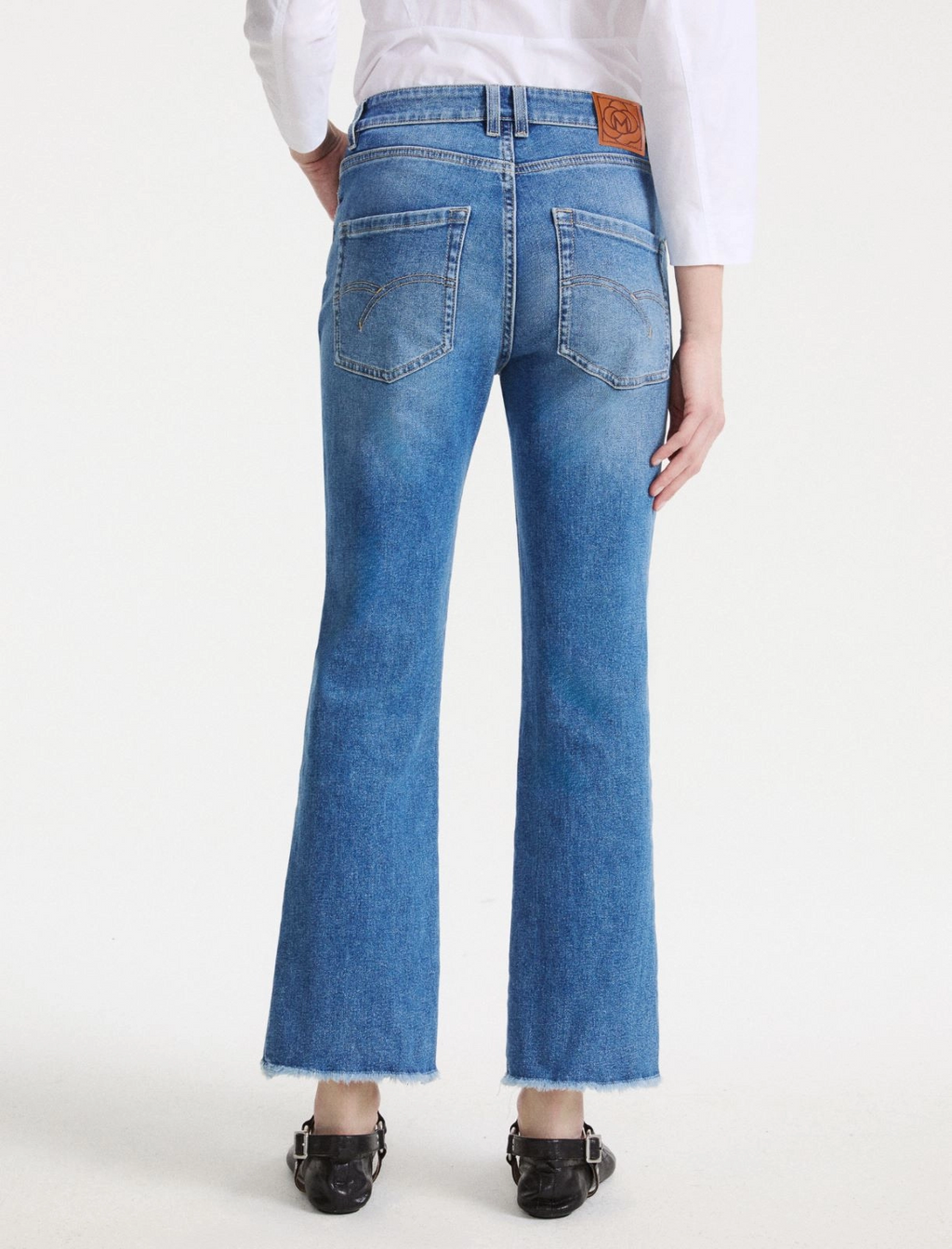 Jeans flare in denim stretch Mlsfcrop