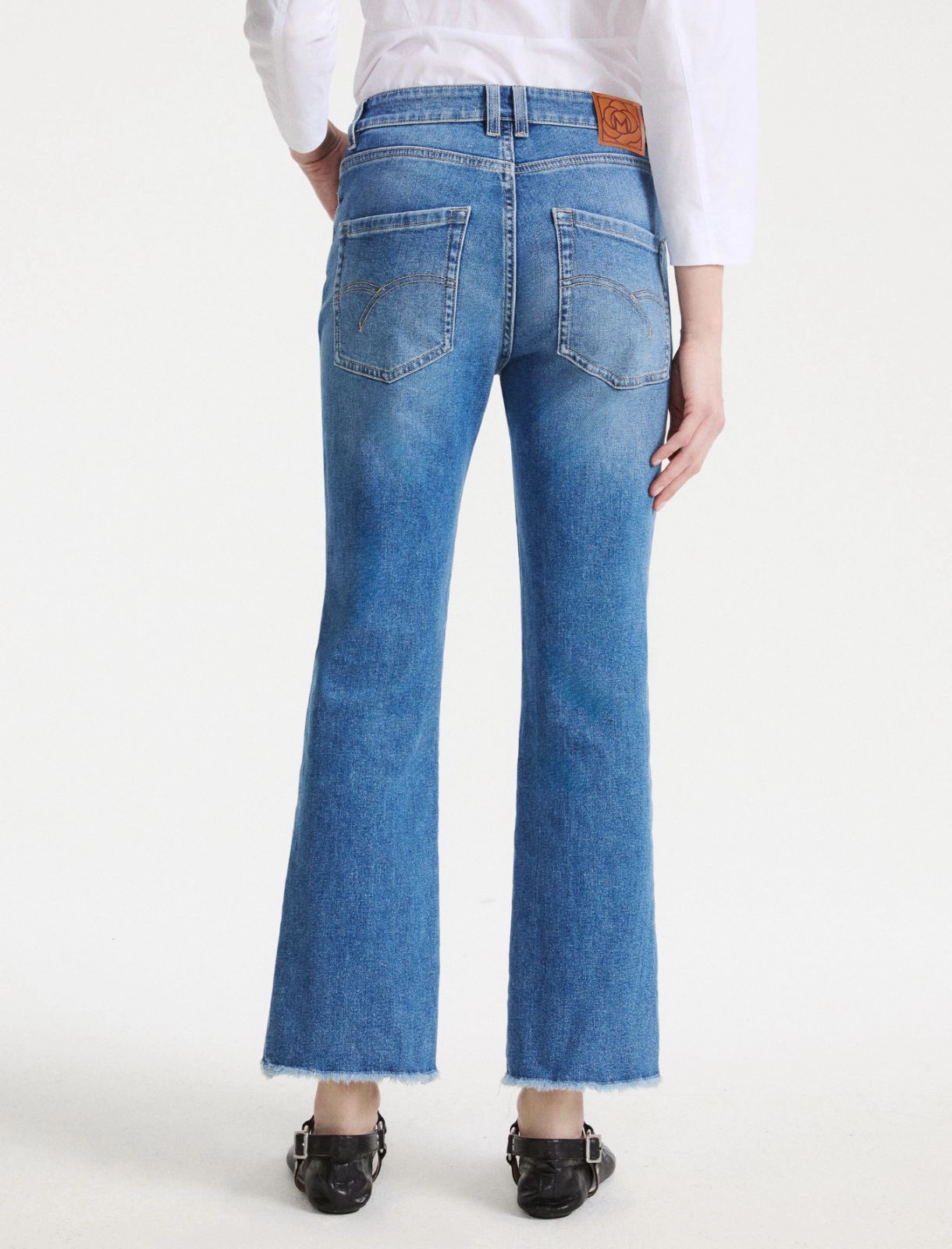 Jeans flare in denim stretch Mlsfcrop