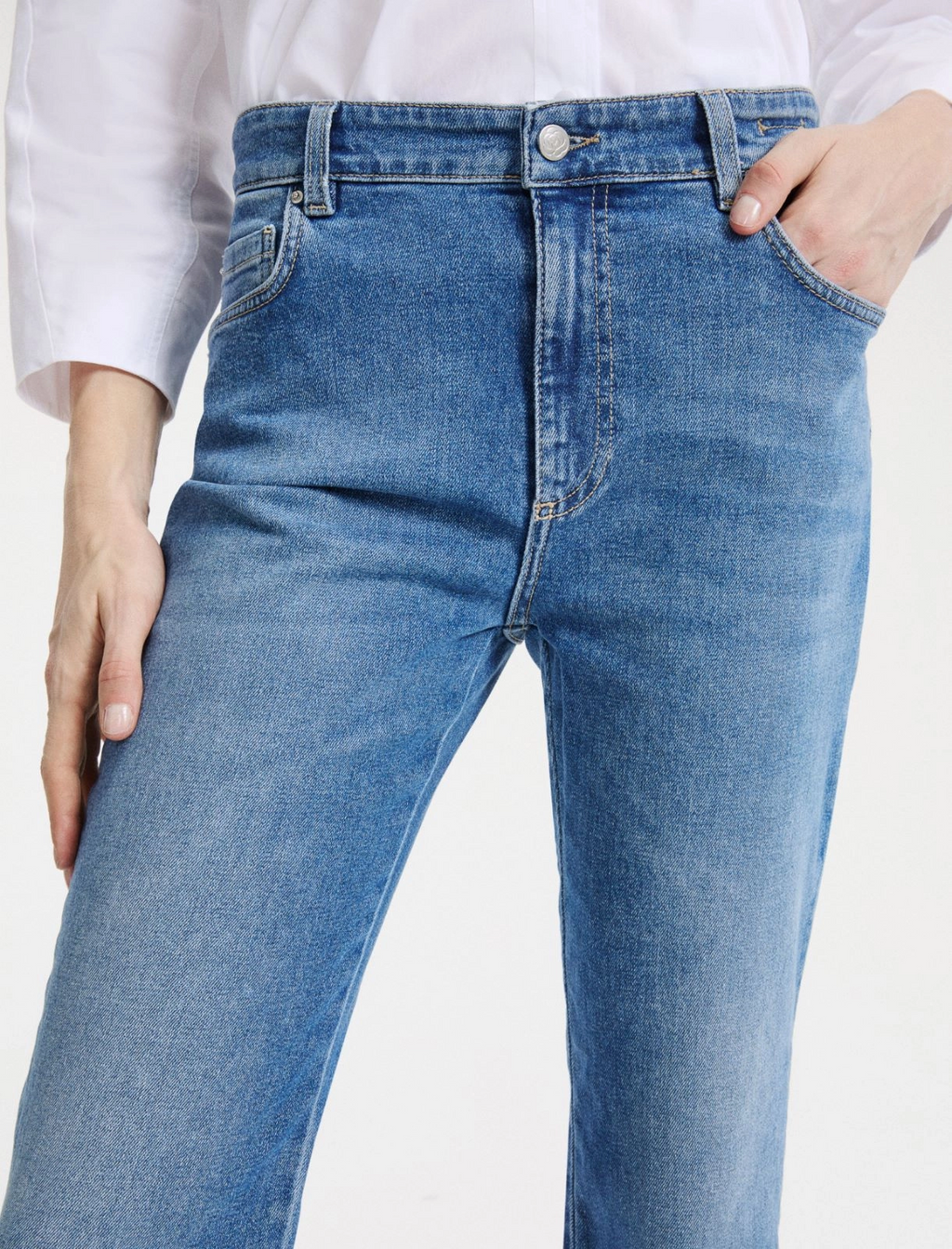 Jeans flare in denim stretch Mlsfcrop