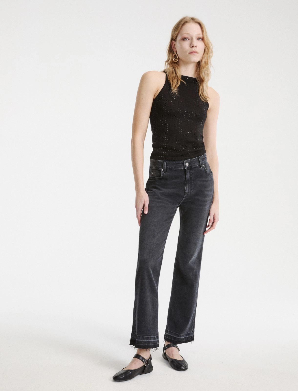 Jeans flare in denim stretch Mlsfcrop