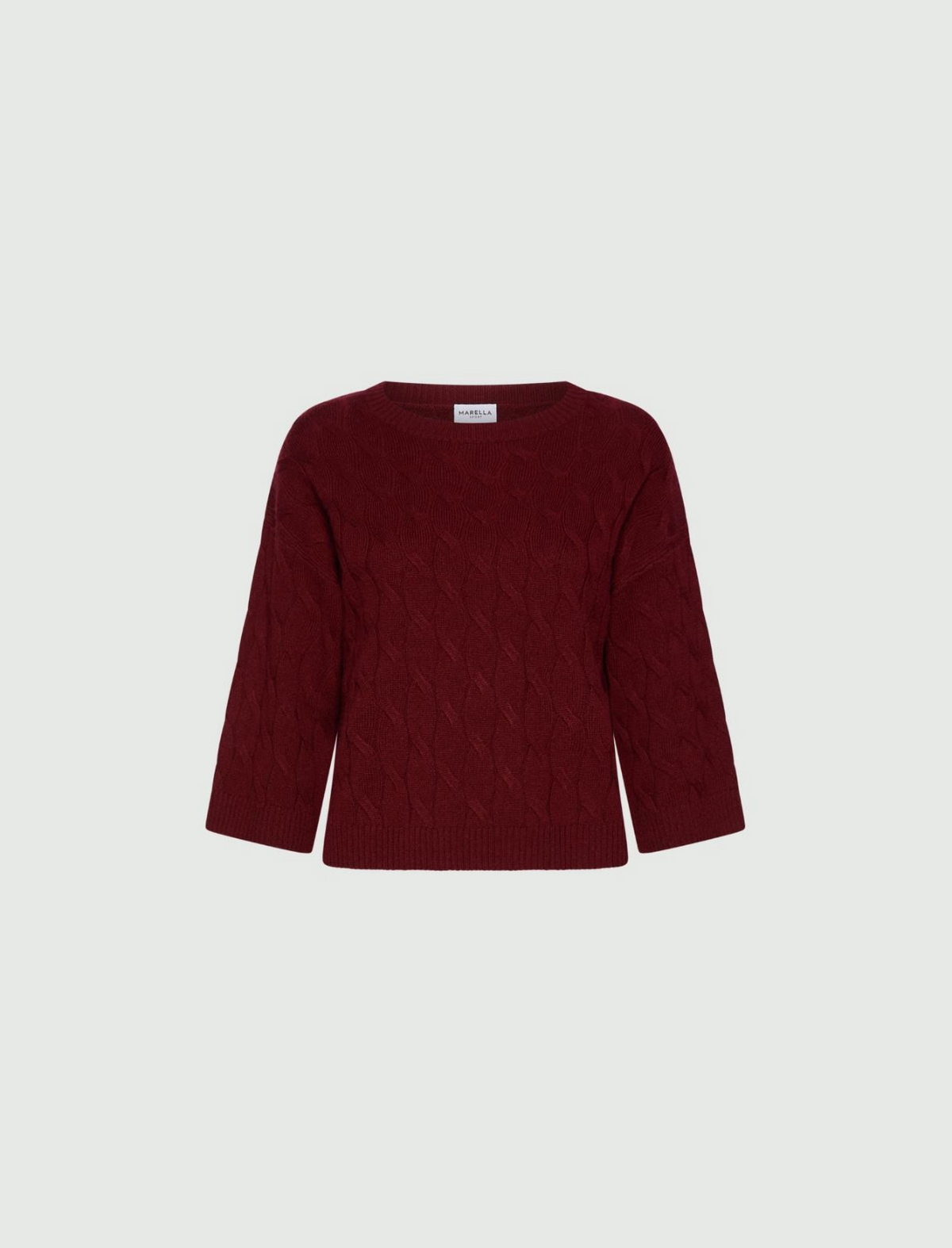 Maglia a trecce in cashmere e lana Mlsradura
