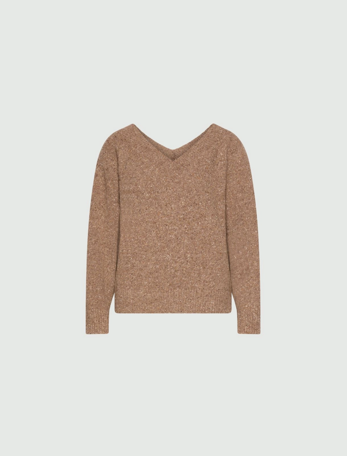 Maglia con scollo a V in lana bottonata Mlslimone