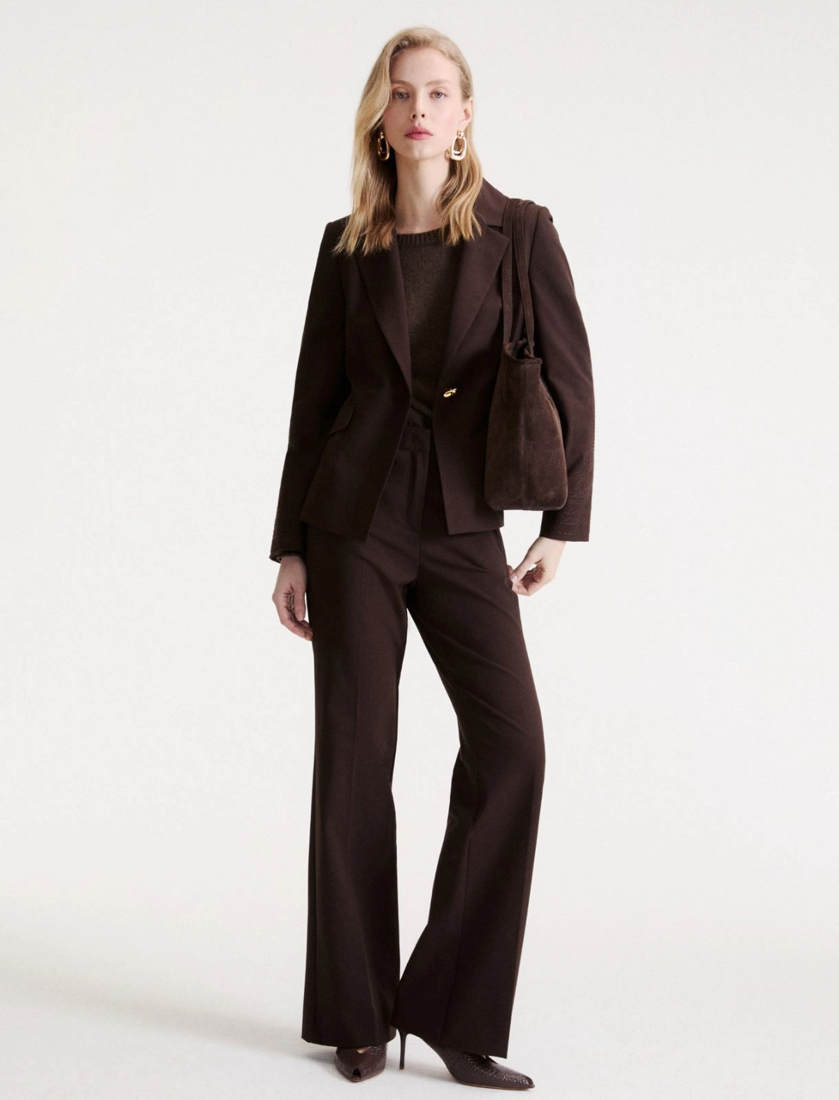 Maglia girocollo in misto cashmere Mlsoca1