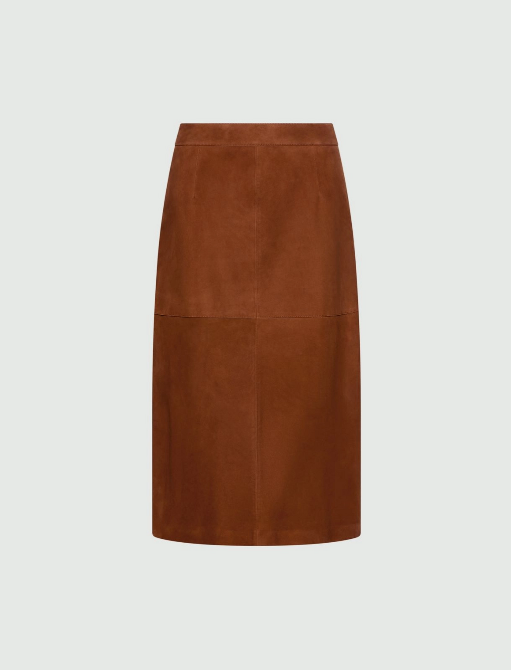 Gonna midi in suede dalla linea a tubino Mllmarmo