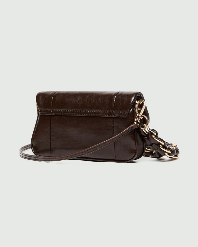 Borsa Le Muse mini in tessuto spalmato Mlaera