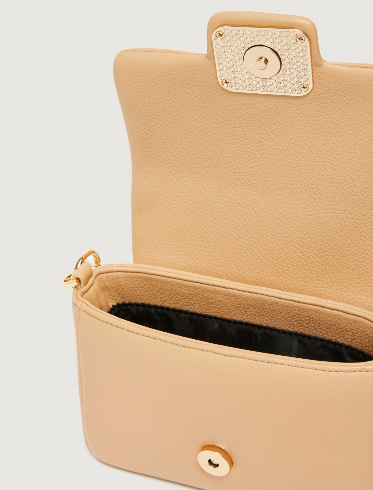 Borsa imbottita con manico a catena Lontra