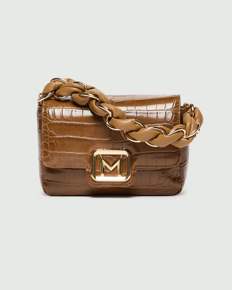 Borsa Le Muse small con stampa coccodrillo Mlalontra2