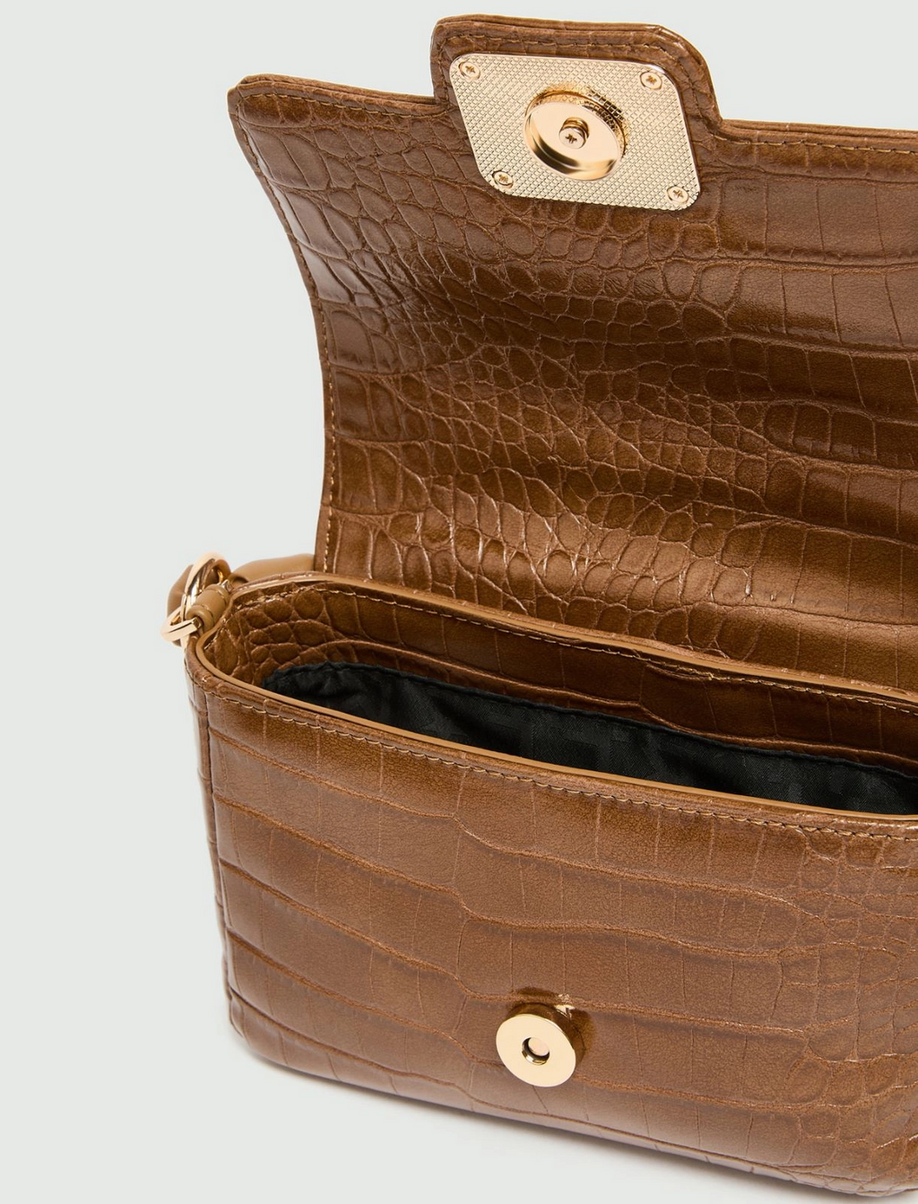 Borsa Le Muse small con stampa coccodrillo Mlalontra2