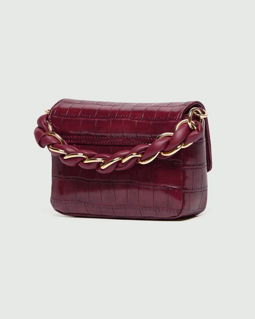 Borsa Le Muse small con stampa coccodrillo Mlalontra2