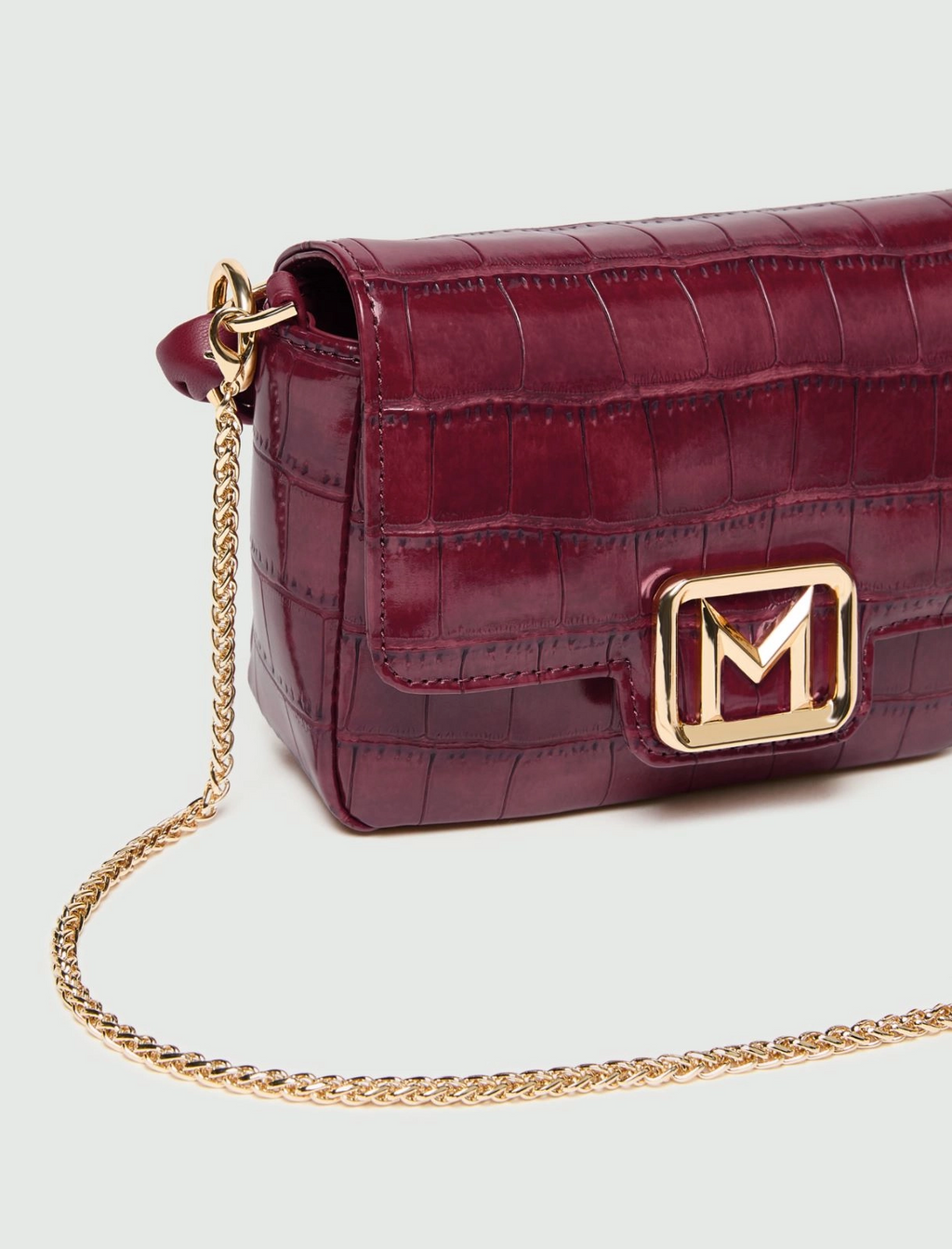 Borsa Le Muse small con stampa coccodrillo Mlalontra2