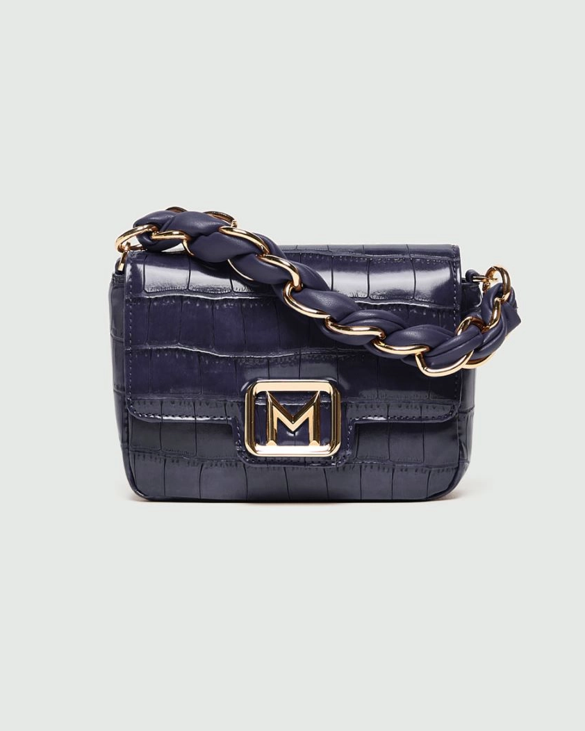 Borsa Le Muse small con stampa coccodrillo Mlalontra2