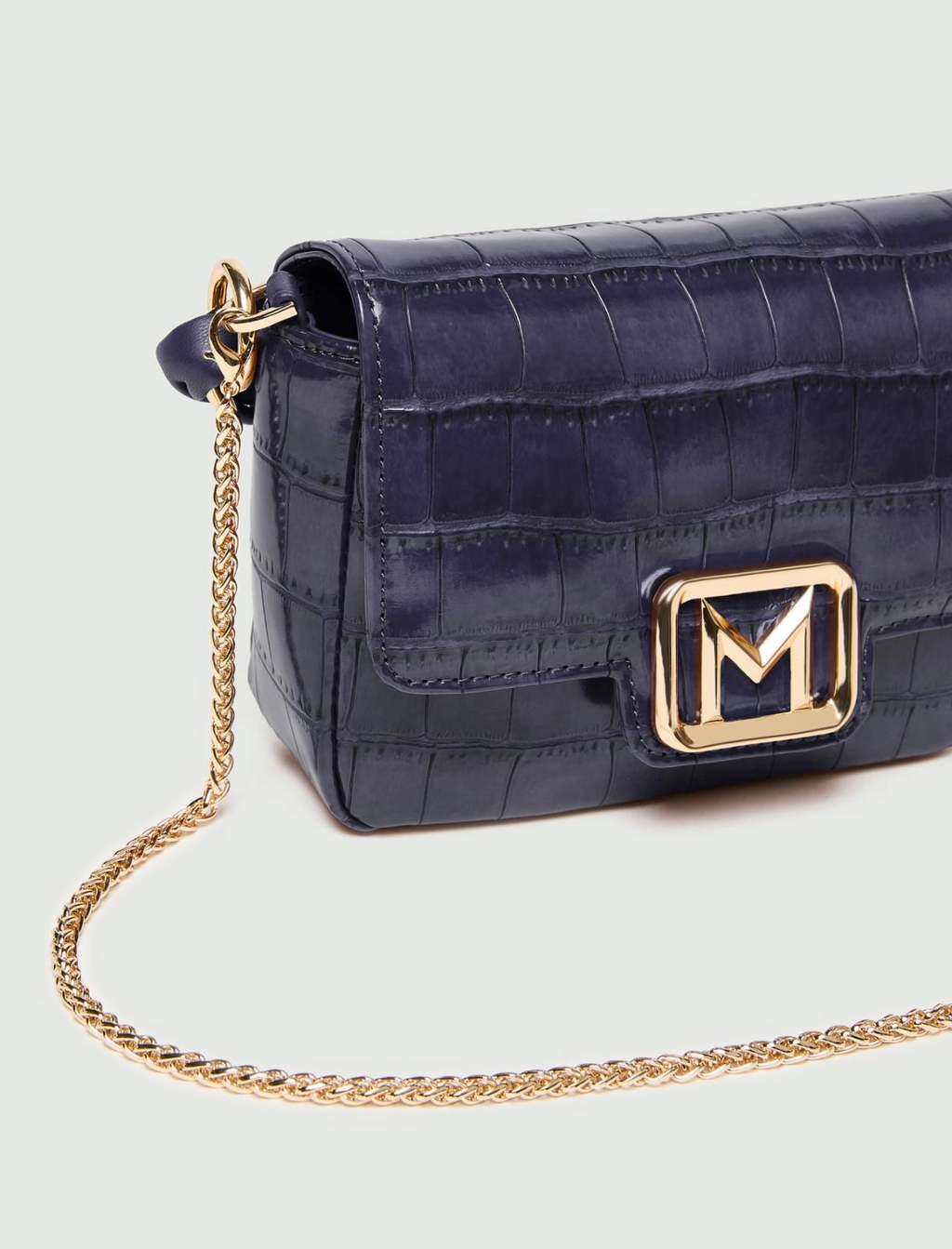 Borsa Le Muse small con stampa coccodrillo Mlalontra2