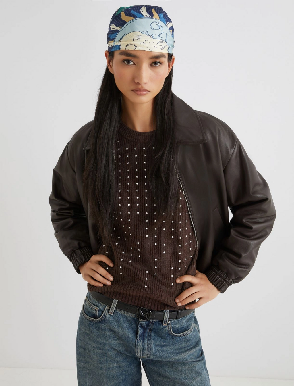 Foulard in twill Agro