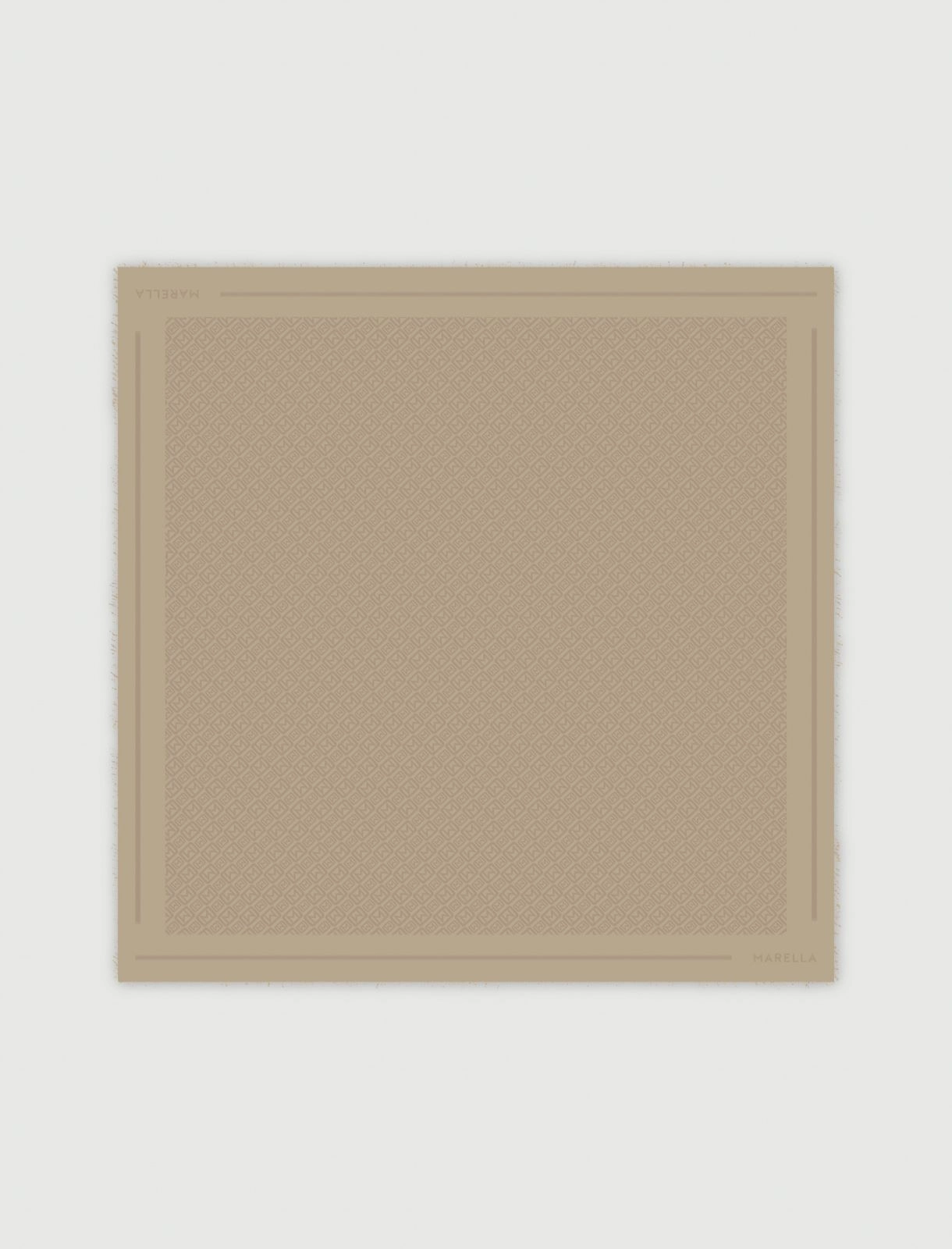 Scialle monogram Osso