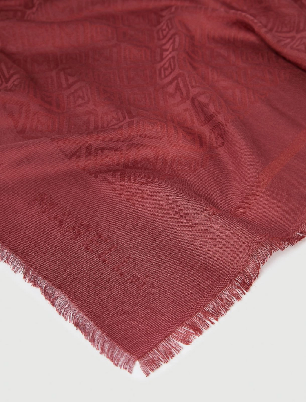 Scialle monogram Osso
