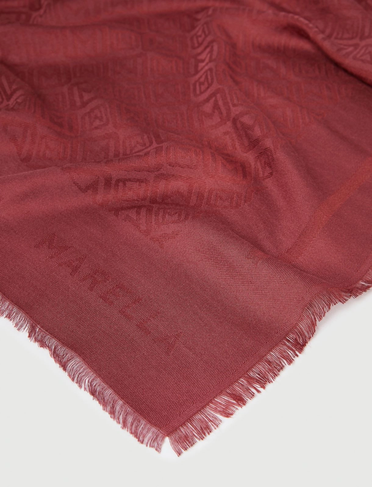 Scialle monogram Osso