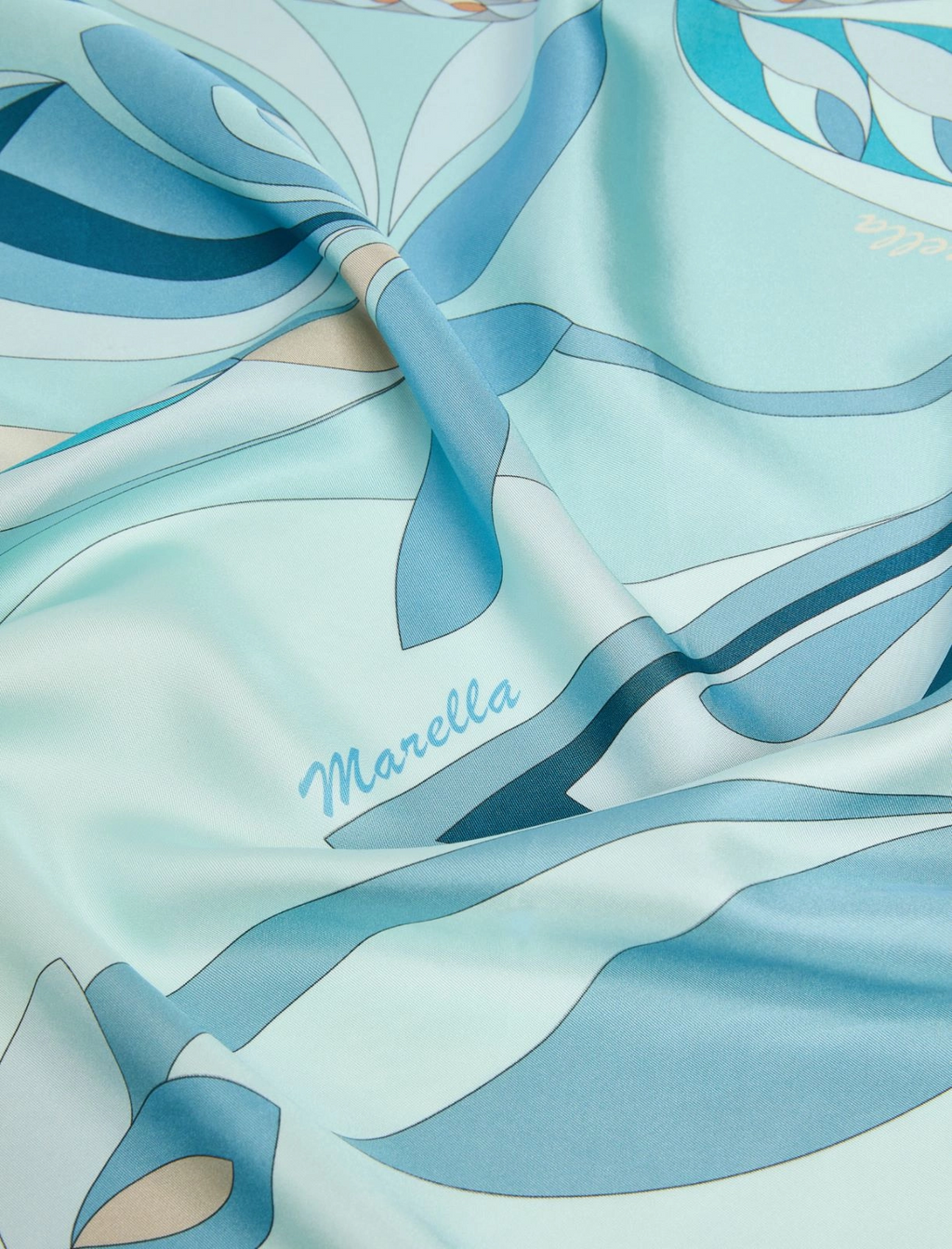 Foulard in seta con stampa fantasia Mlatempo