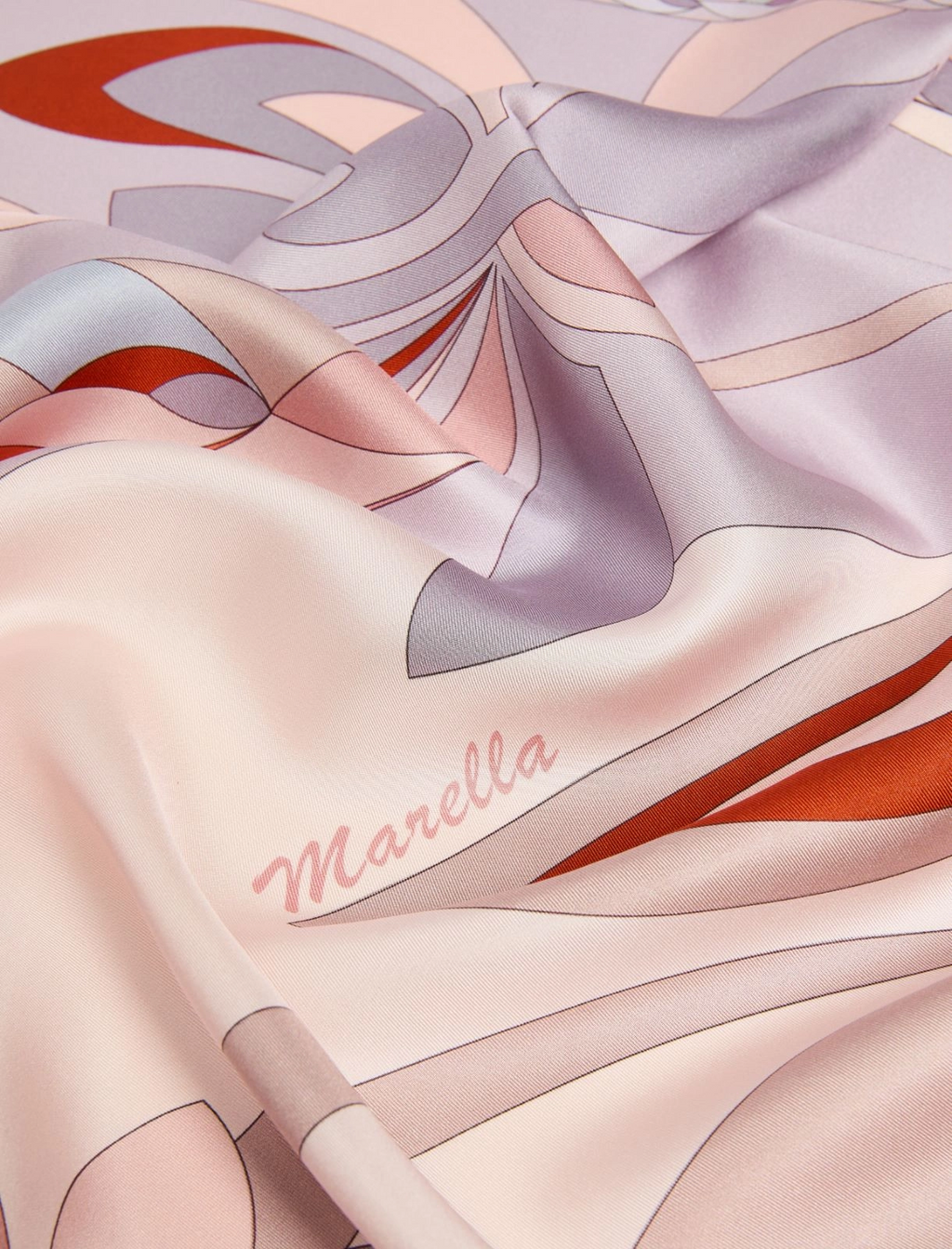 Foulard in seta con stampa fantasia Mlatempo