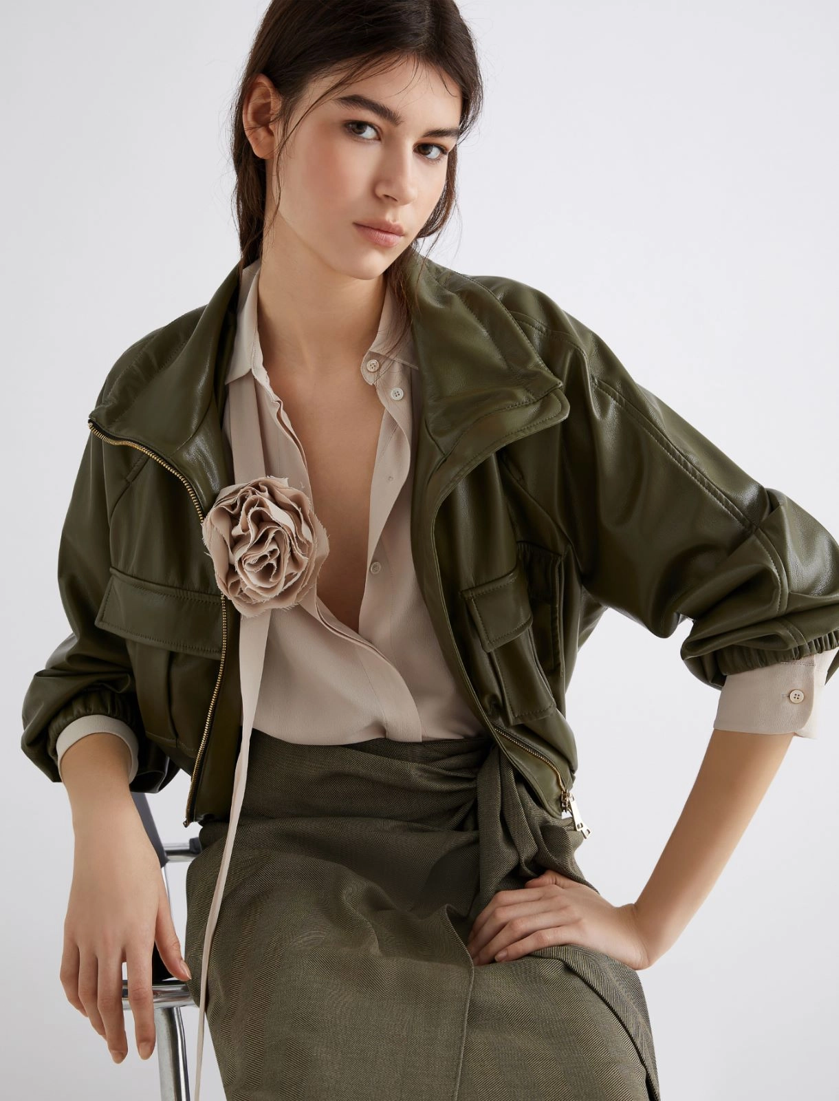 Blouson in jersey spalmato Loretta