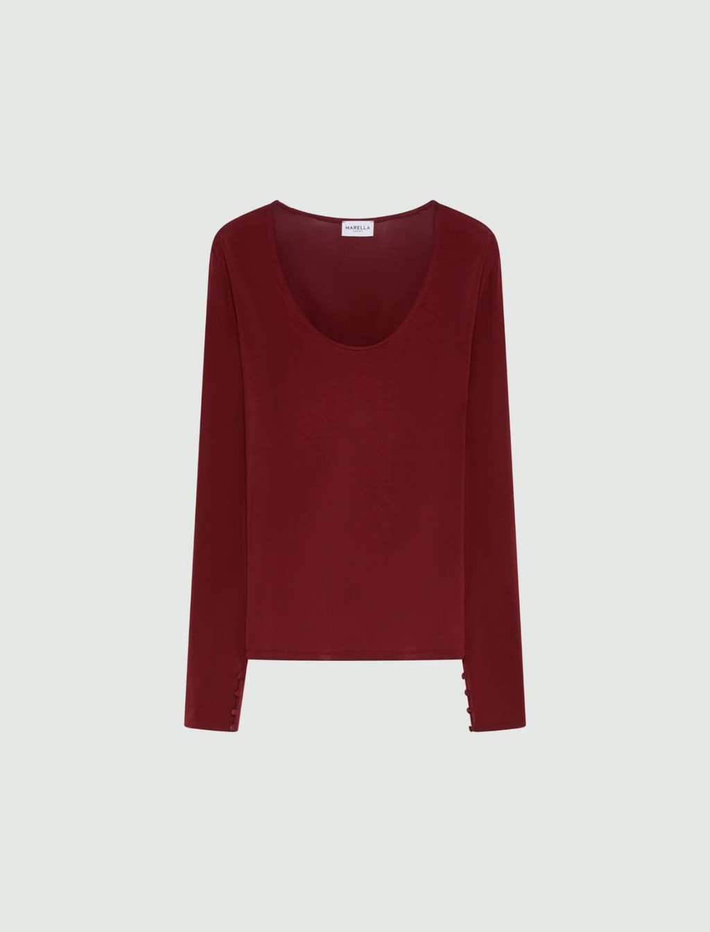 T-shirt aderente con manica lunga Mlsribes