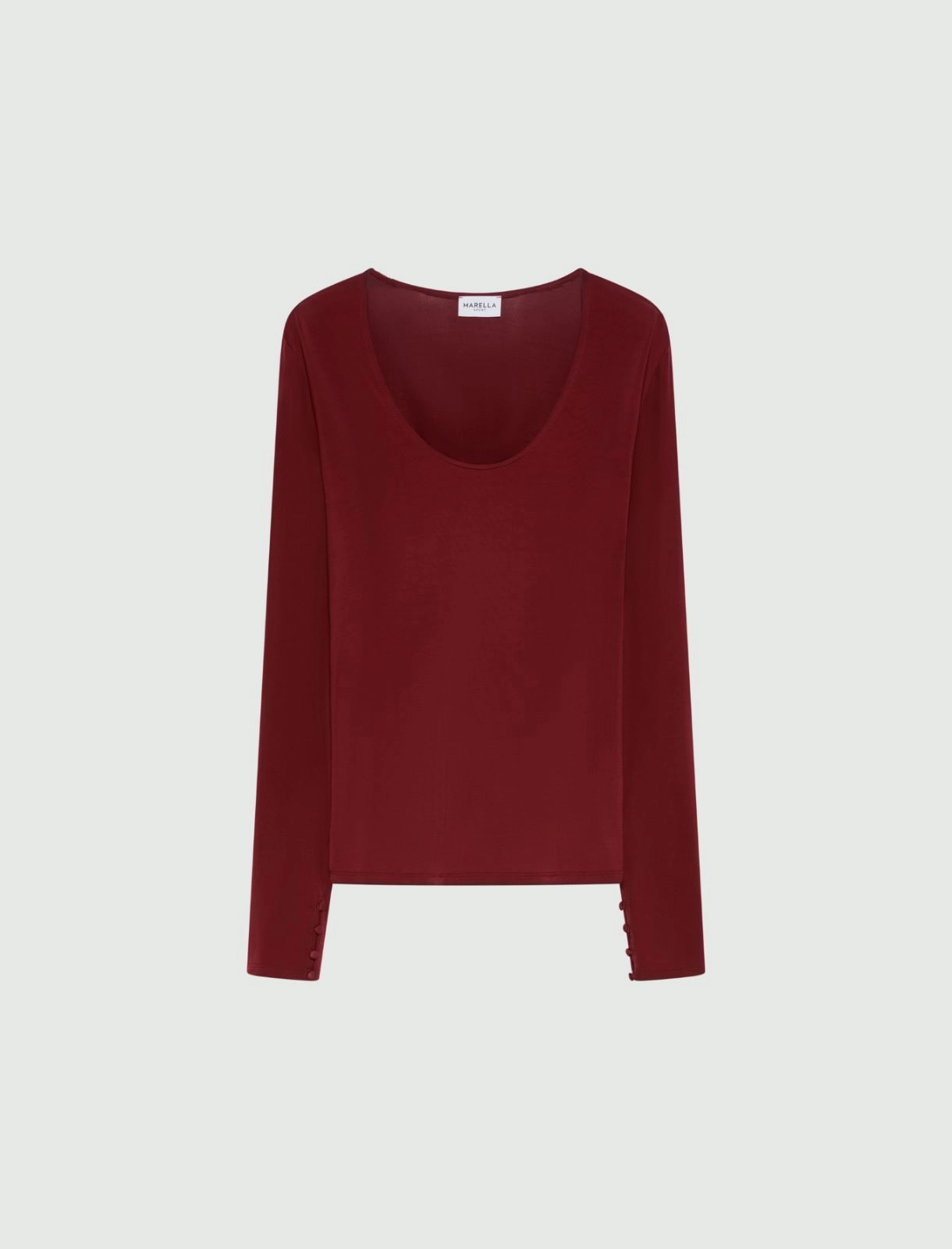 T-shirt aderente con manica lunga Mlsribes