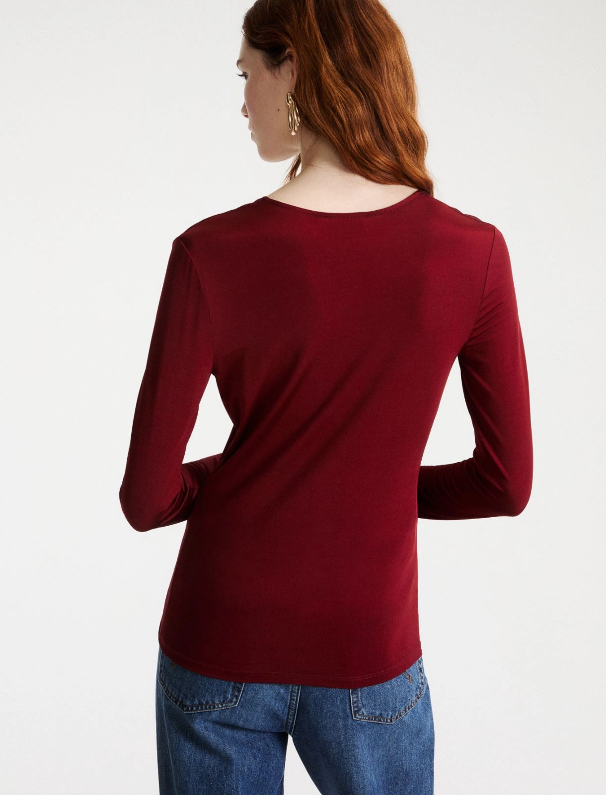 T-shirt aderente con manica lunga Mlsribes