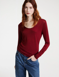 T-shirt aderente con manica lunga Mlsribes