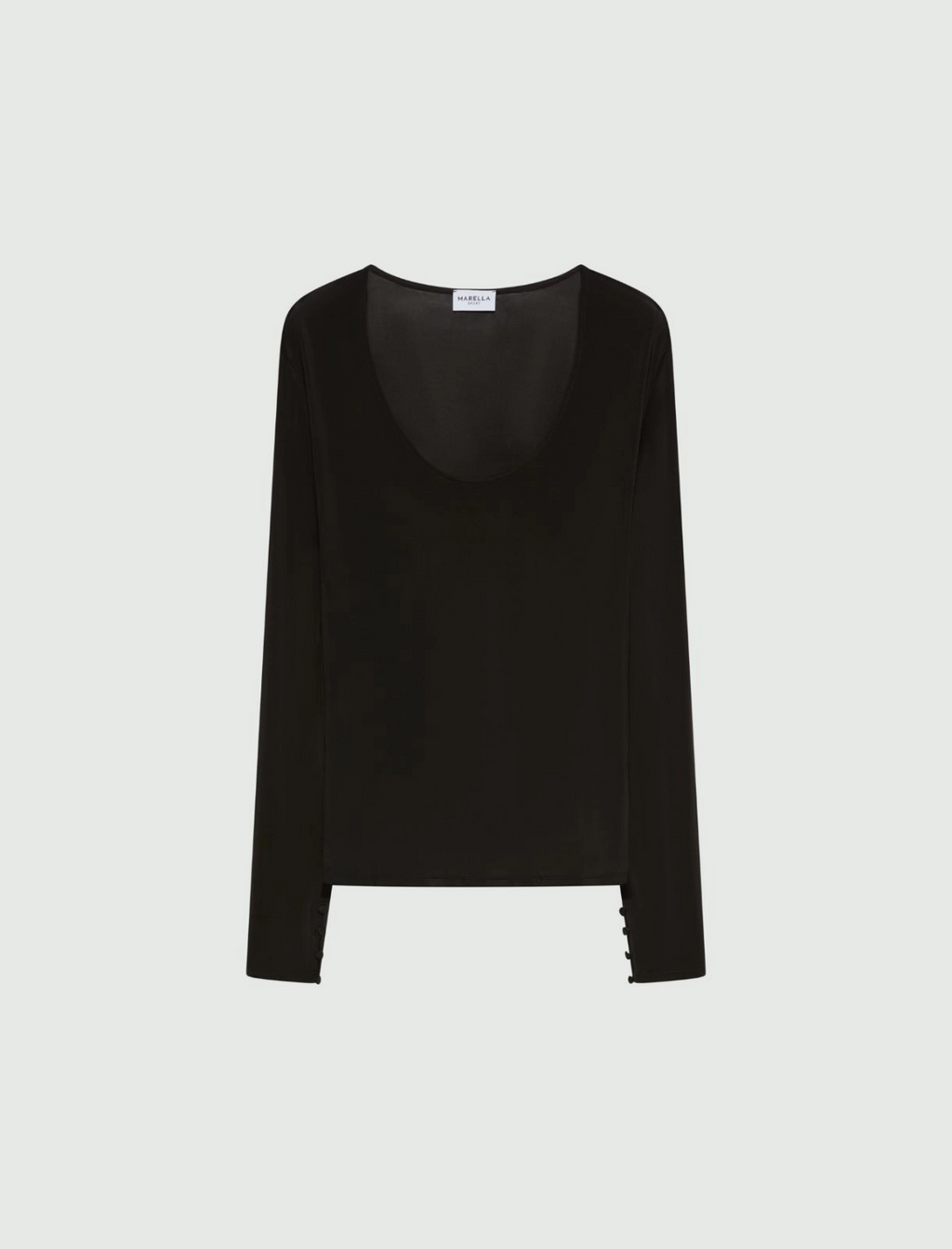 T-shirt aderente con manica lunga Mlsribes