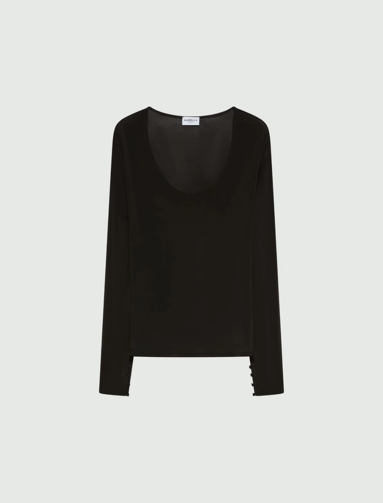T-shirt aderente con manica lunga Mlsribes