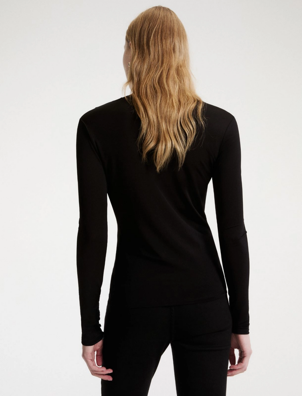 T-shirt aderente con manica lunga Mlsribes