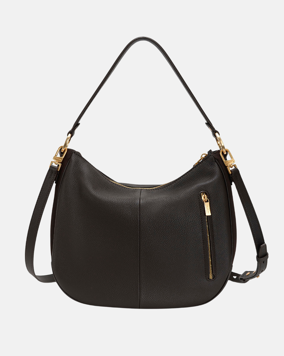 Borsa a spalla in pelle e suede Cynthia