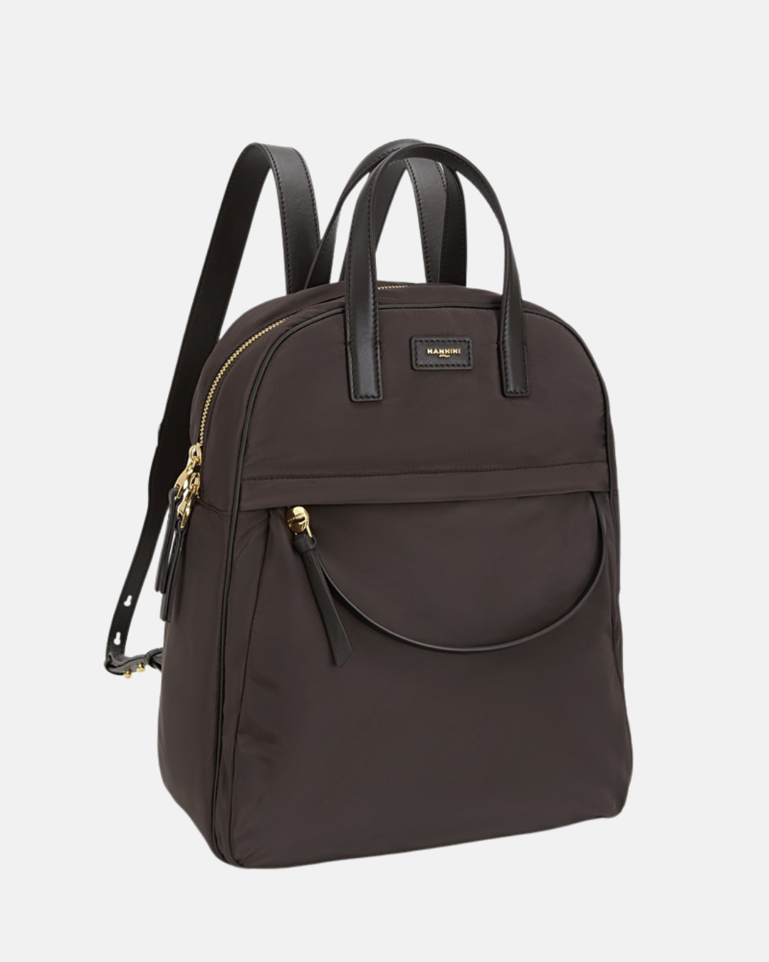 Zaino in nylon e pelle Moira