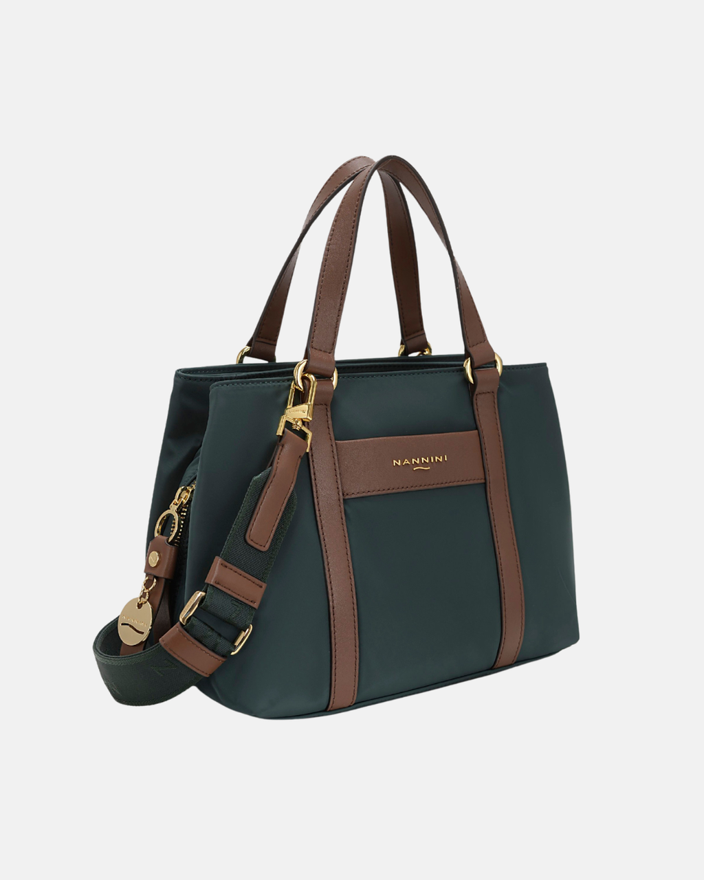 Borsa a mano in nylon e pelle Liberty