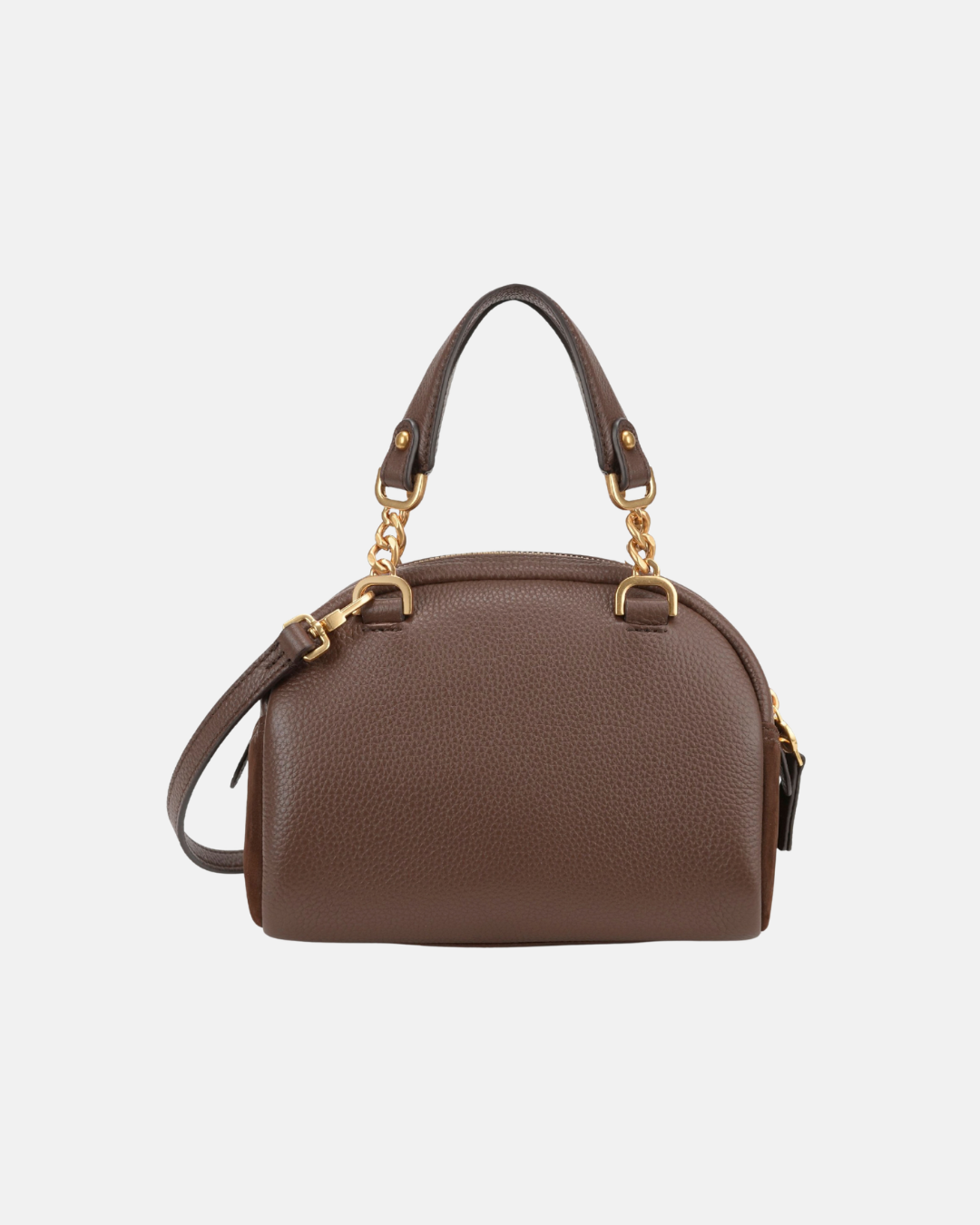 Borsa a mano in pelle e suede Cynthia