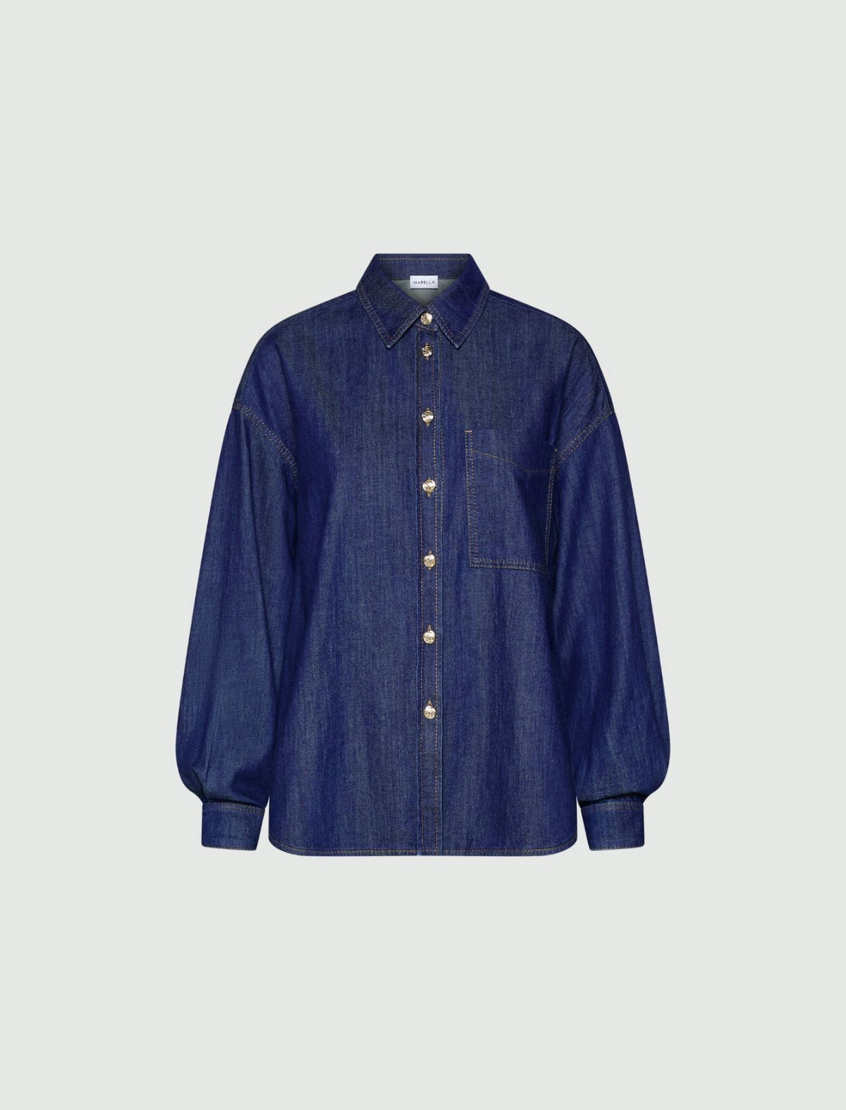 Camicia over in denim fluido Mllmedeola