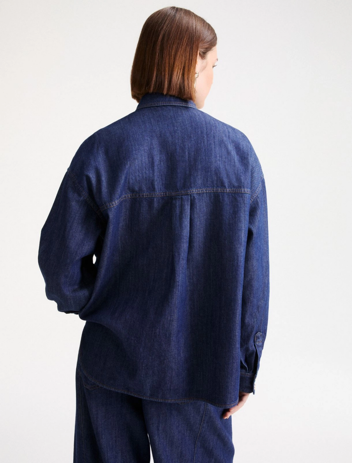 Camicia over in denim fluido Mllmedeola