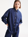 Camicia over in denim fluido Mllmedeola