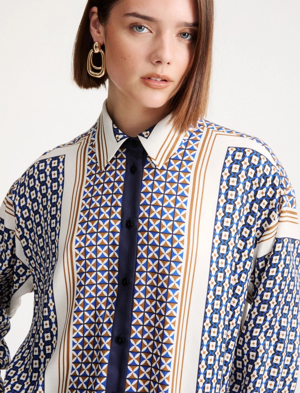 Camicia over in twill Mlllicenza