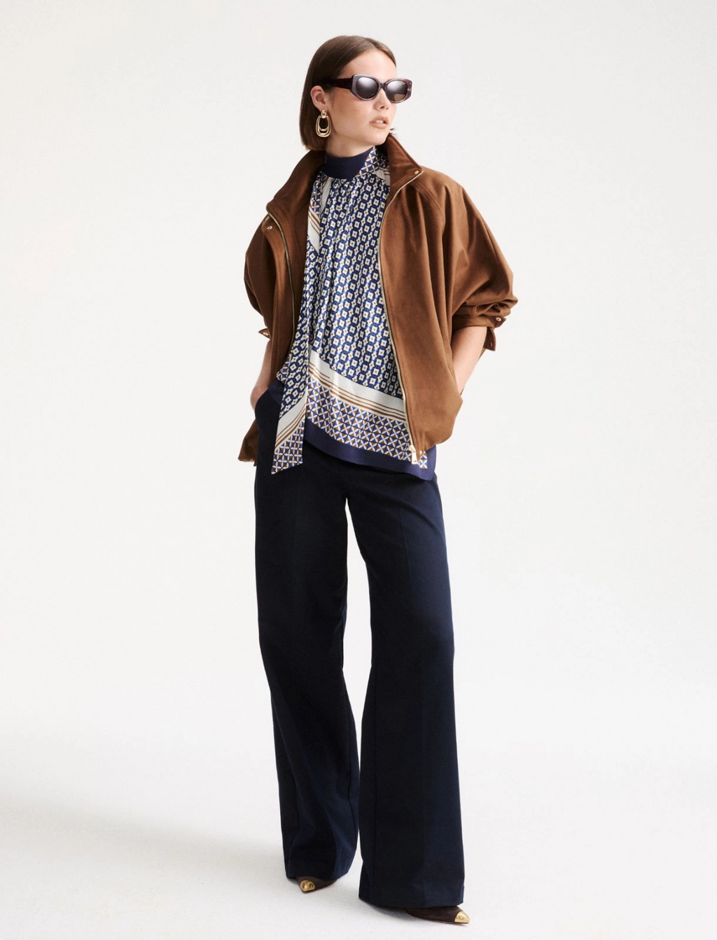 Pantalone dritto con piega Mllgiambo