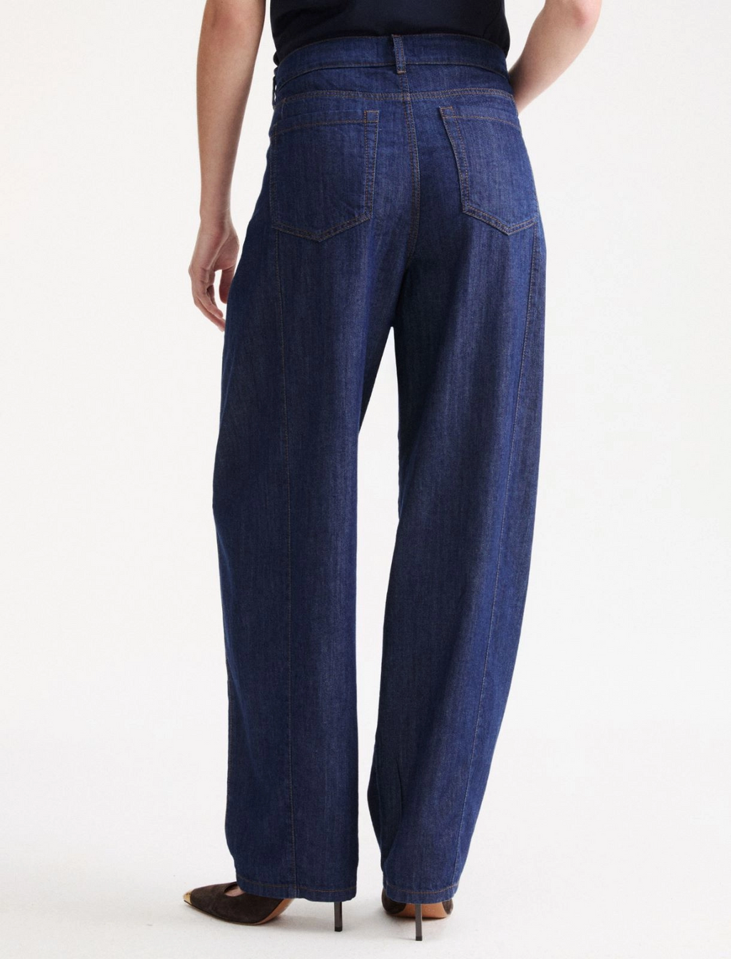 Jeans barrel con tagli laterali Mllagrume