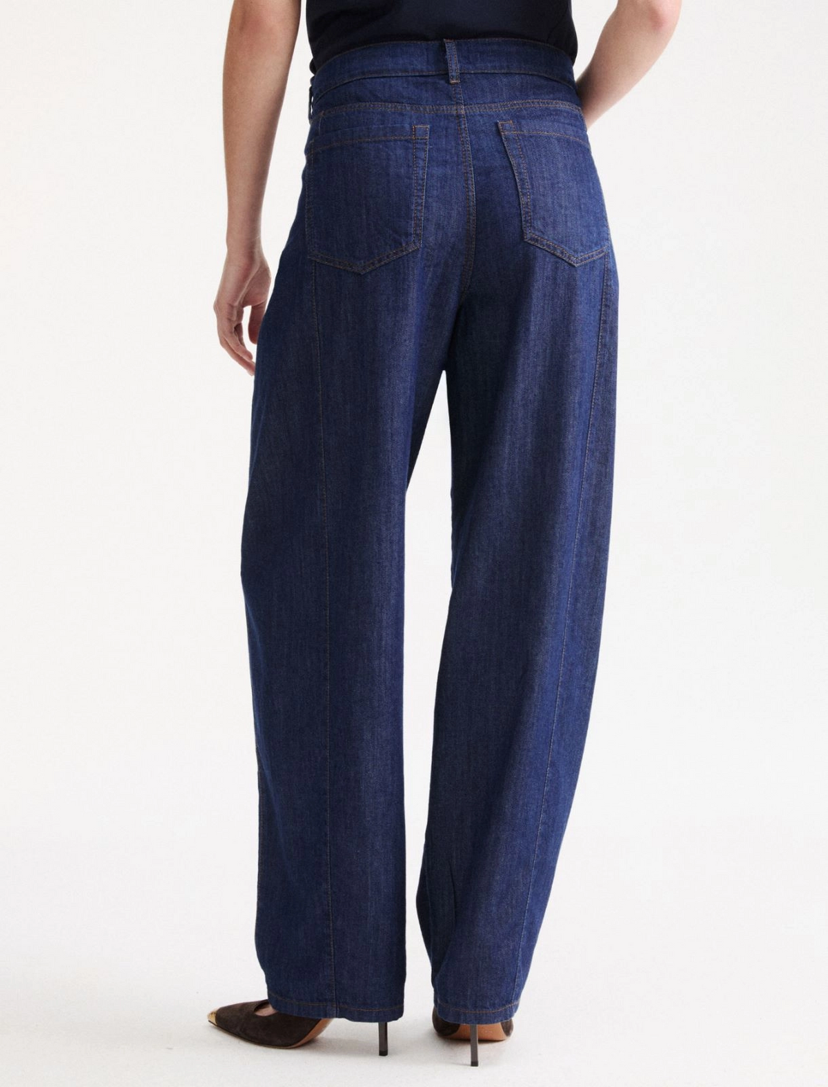 Jeans barrel con tagli laterali Mllagrume