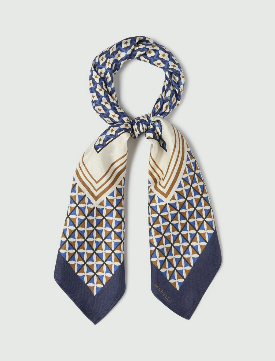 Foulard in twill di seta Mllottelia