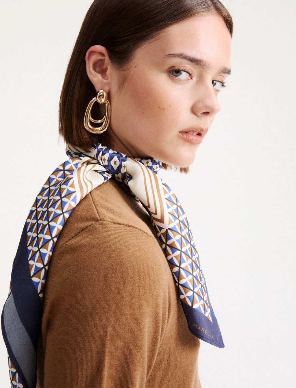 Foulard in twill di seta Mllottelia