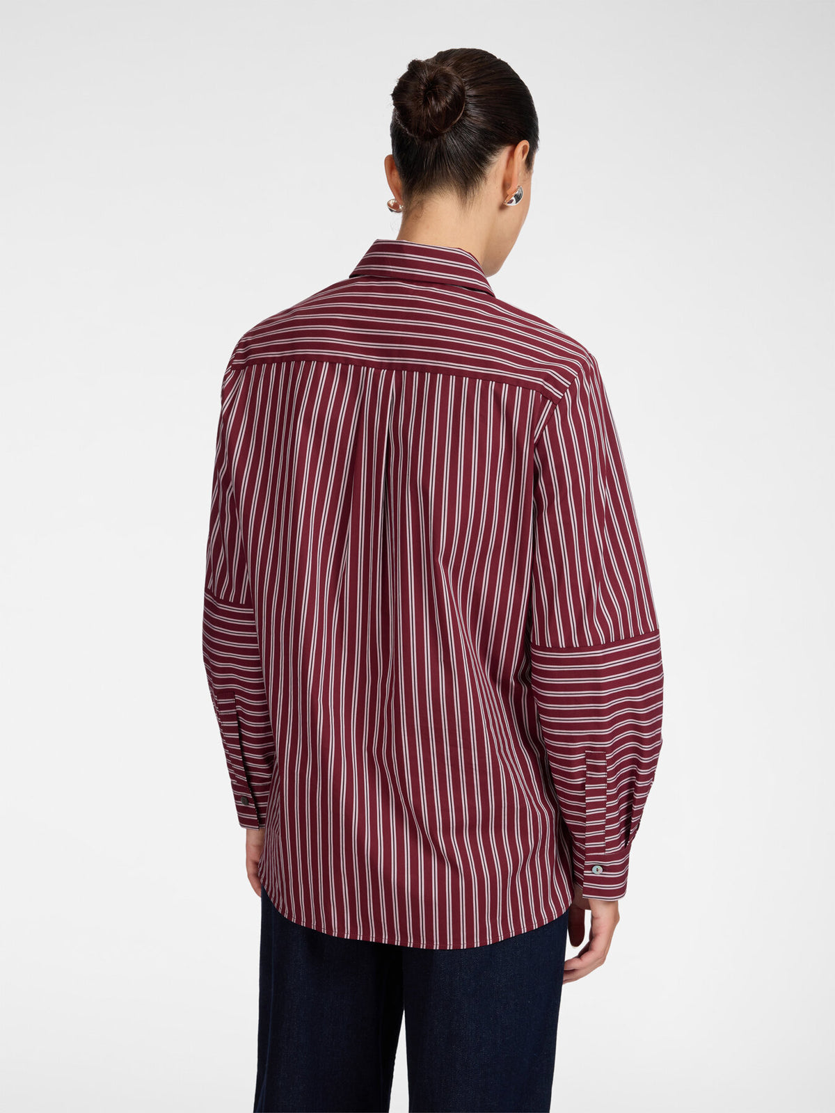 Camicia misto cotone a righe
